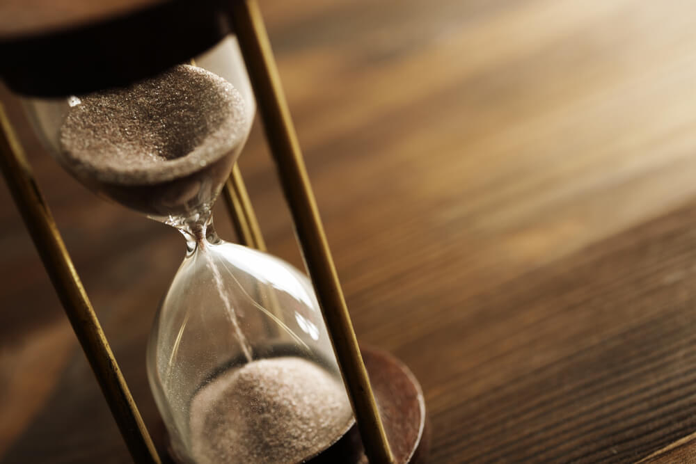 Photograph of a sand timer