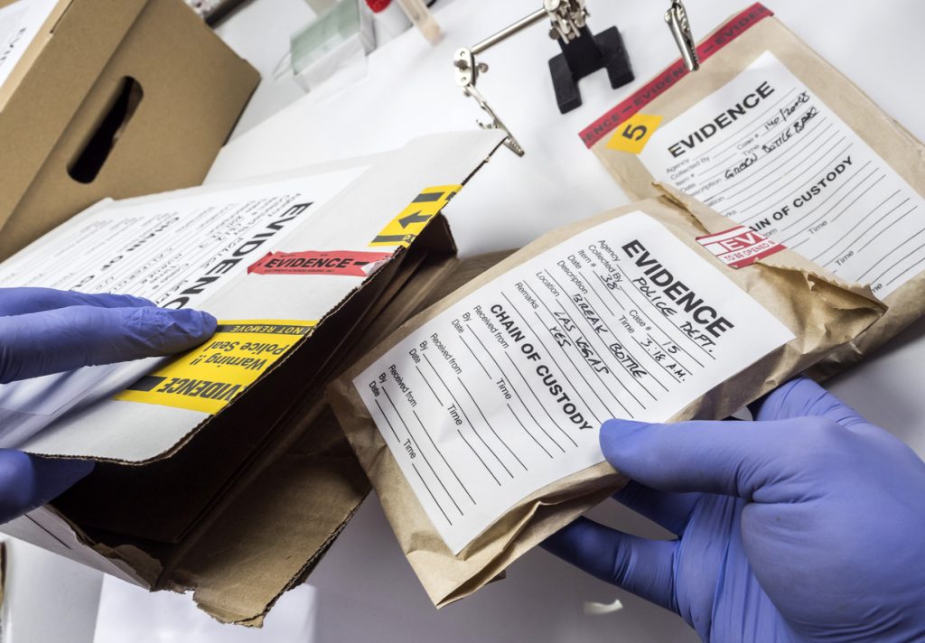 A police box of evidence 